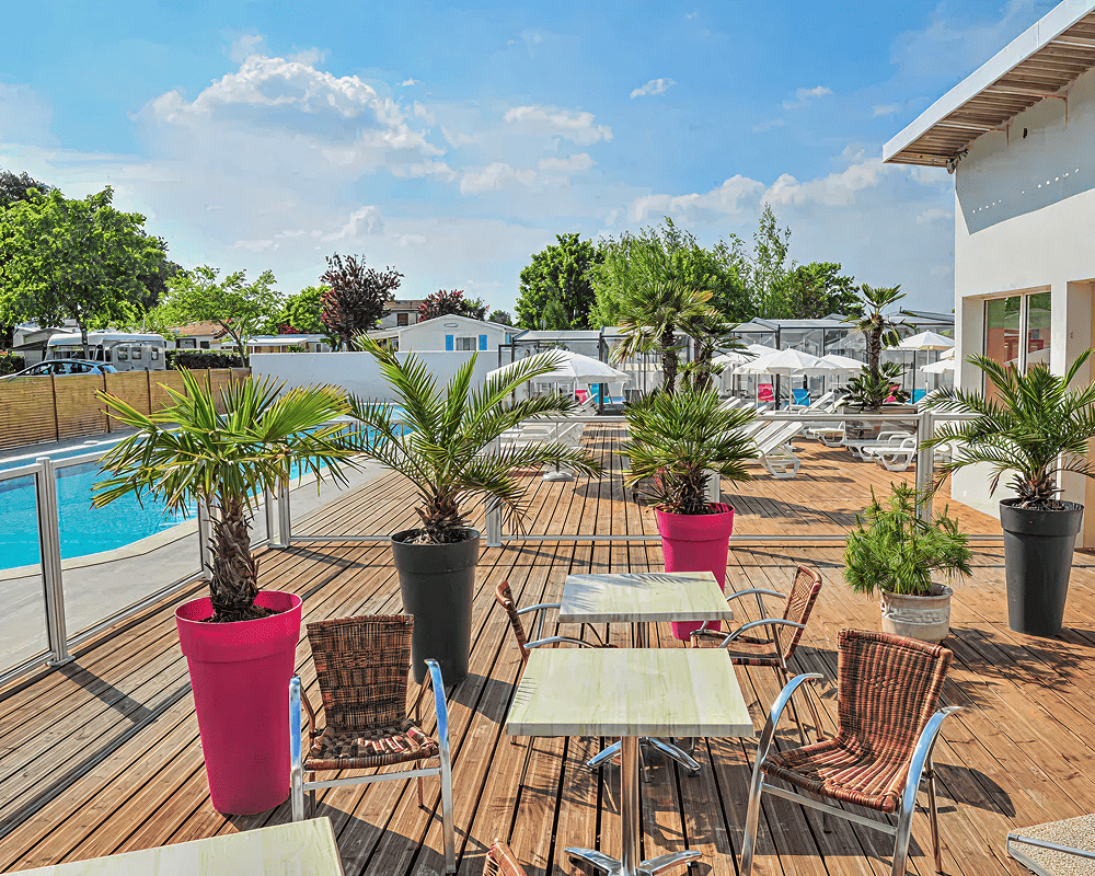 camping avec restaurant saint palais sur mer camping des 2 plages